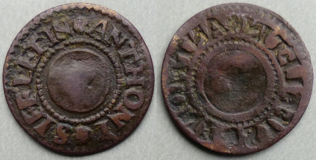 Milton-next-Gravesend, Anthony Sifflet obverse brockage farthing